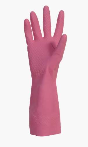 Image de GANTS MENAGE LATEX ROSE T 9 XL LOT 3 PAIRES
