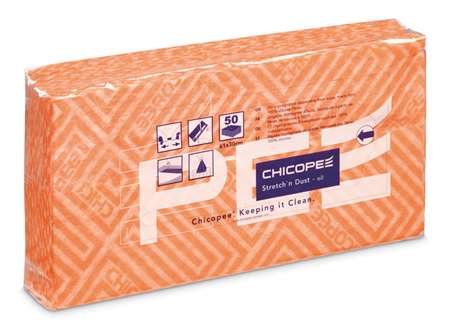 Image de DME MASSLINN DUST CLOTH ORANGE 30X61CM POLYBAG PAQ 50
