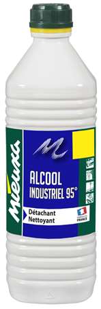 Image de ALCOOL 95° SUP FLACON 1L + BOUCHON SECURITE