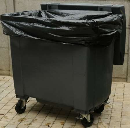 Image de SP HOUSSES CONTENEURS 750L NOIR PEBD 30MIC CARTON 50