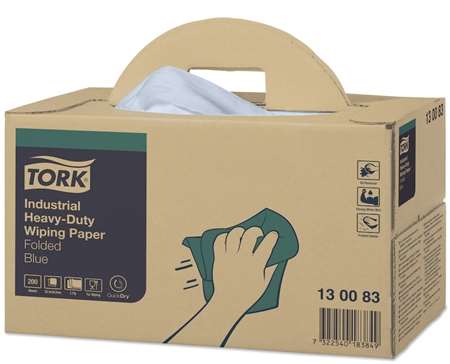 Image de TORK ADV PERFO 440 BLEU 32.4X38.5CM 3P BTE DIST 200F 130083