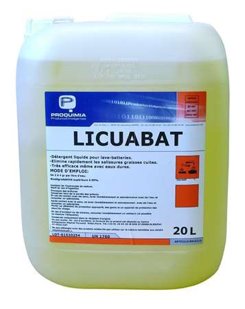 Image de PROQ LICUABAT DETERGENT SPECIAL LAVE BATTERIE BIDON 20L