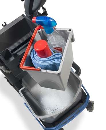 Image de NUM SEAU 5L GRAPHITE POIGNEE ROUGE PR CHARIOT MID1616