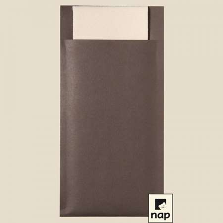 Image de CGMP POCH/COUVERTS CHOCOLAT/SERV CELISOFT IVOIRE CARTON 400