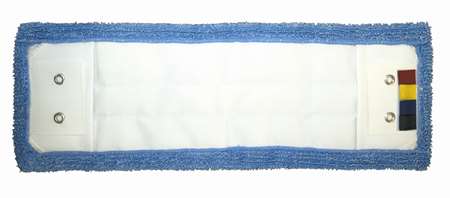 Image de FRANGE MICROFIBRE BLEUE POCHES/LANGUETTES MOLLETONNEE