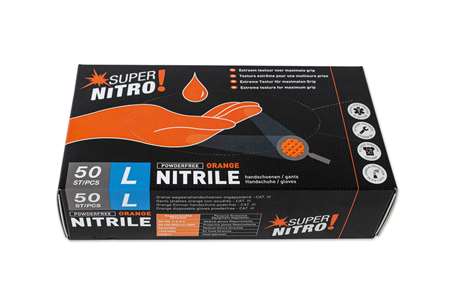 GANTS NITRILE - SUPER NITRO - NON POUDRES TAILLE M B. DE 50