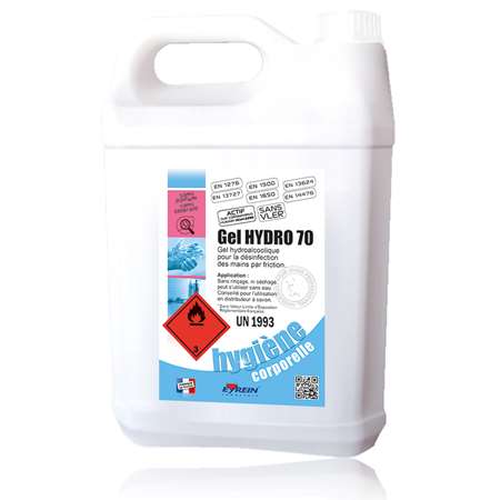 Image de EYREIN GEL HYDROALCOOLIQUE 70 BIDON 5 L