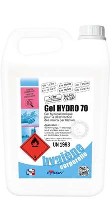 Image de EYREIN GEL HYDROALCOOLIQUE 70 BIDON 5 L