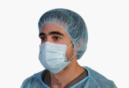 Image de MASQUES PLP BLEU 3P DE CHIRURGIE HAUTE FILTRATION BOITE 50