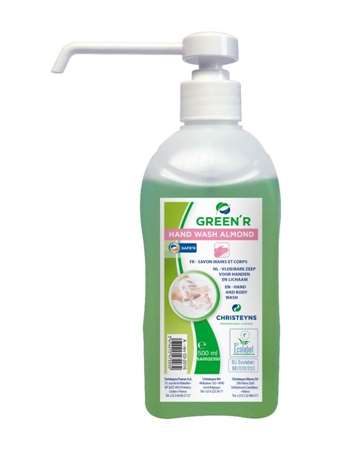 CHRIS GREEN''R SAVON HANDWASH ALMOND FLACON POMPE 500 ML