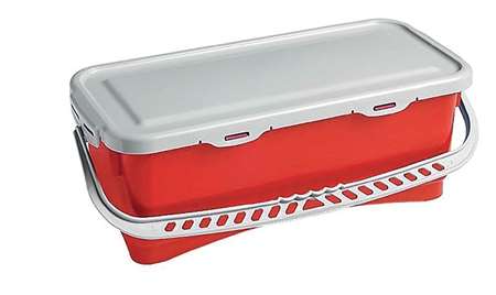 Image de DME SEAU 10L ROUGE TOP DOWN + COUVERCLE