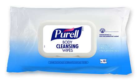 LINGETTES PURELL BODY CLEANSING WIPES SACHET 70