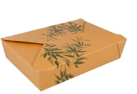 Image de BOITES REPAS 1470 ML KRAFT 'FEEL GREEN' CARTON 200