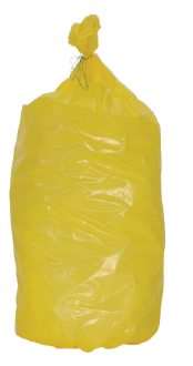 Image de SP SACS POUBELLES 50L JAUNE PEHD 13MIC CARTON 500