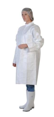 Image de BLOUSE DE LABORATOIRE TYVEK BLANC TAILLE M CARTON 50
