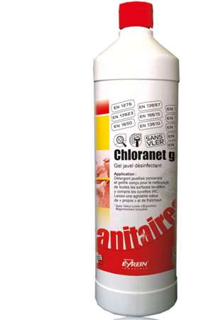 Image de EYREIN CHLORANET GEL JAVEL FLACON 1L