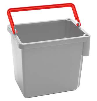 Image de SEAU 5 L GRIS PIVOTANT SANS POIGNEE P/CHARIOT MIDMOP