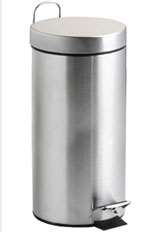 Image de POUBELLE METAL 30 L INOX A PEDALE (PM30X)