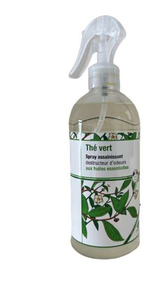Image de SPRAY ASSAINISSANT DESTRUCTEUR D'ODEURS 500 ML THÉ VERT