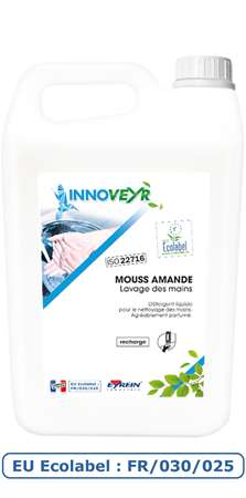 Image de EYREIN MOUSSE LAVANTE MAIN AMANDE BIDON 5 L
