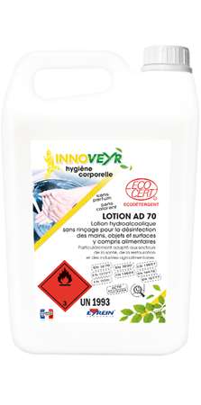Image de EYREIN LOTION AD 70 ECOCERT BIDON 5 L