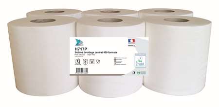 Image de GS BOBINE 450FTS DEVIDAGE CENTRAL ECOLABEL 18X18 COLIS 6 RLX