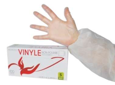 Image de GS GANTS VINYL SANS POUDRE T 9/10 XL BOITE 100