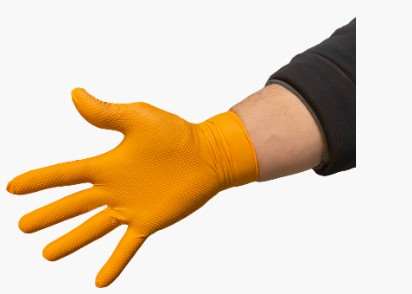 Image de GANTS NITRILE ORANGE NON POUDRES T XXL - BOITE 50