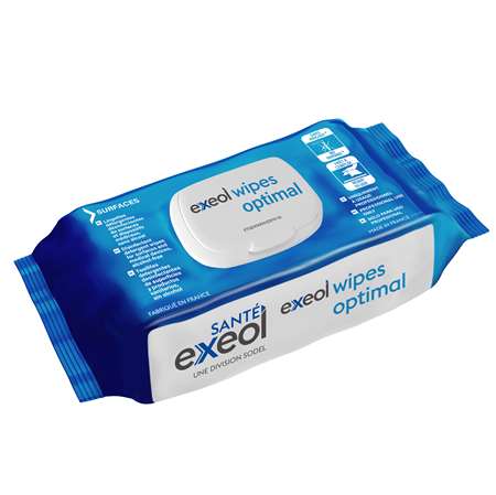 Image de EXEOL WIPES / LINGETTES OPTIMAL LOT 100
