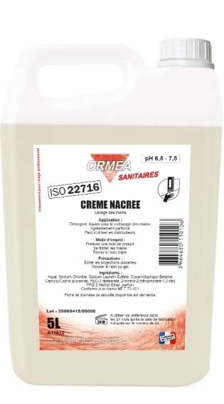 Image de EYREIN SAVON CREME NACREE BIDON 5L
