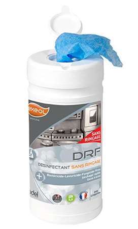 Image de EXEOL LINGETTES DESINFECTANTES SS RINCAGE 200 LINGETTES