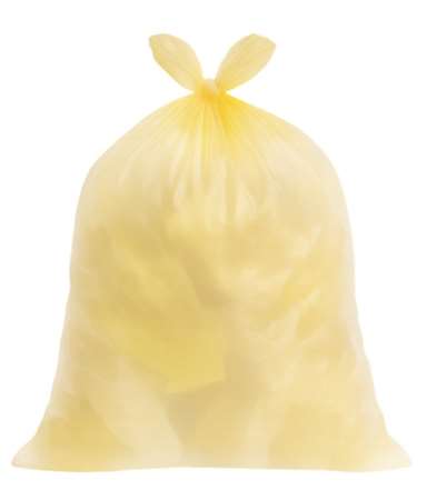 Image de SP SACS POUBELLES 130L JAUNE TRANSPARENT 35MIC CARTON 200