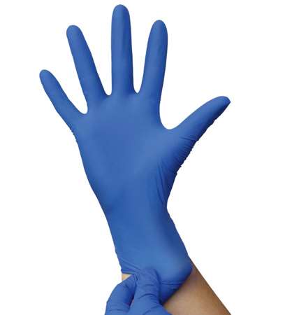 Image de GANTS SENSISKIN NITRILE BLEU SANS POUDRE 8/9 L BOITE 100