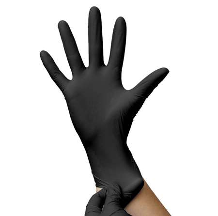 Image de GANTS SENSISKIN NITRILE NOIR SANS POUDRE 8/9 L BOITE 100
