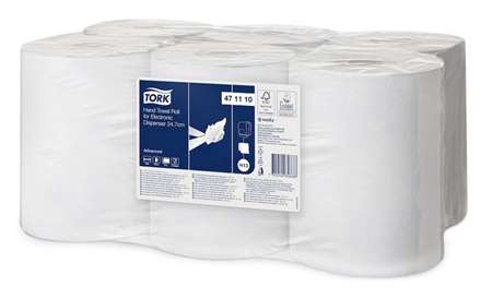 Image de TORK ENMOTION 6 RLX EM 2P BLANC GAUFRE 143M 471110