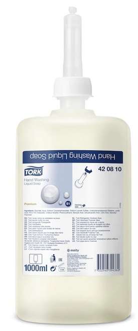 Image de TORK PREMIUM SAVON S1 EXTRA HYGIENIQUE HD 6X1L 420810