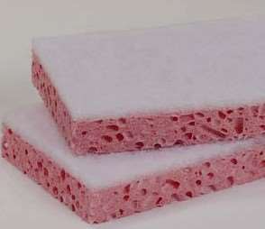 Image de S B ABRASIF TAMPONGE ROSE + BLANC 131X88MM LOT 10 8009