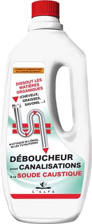 Image de BFC ELFE DEBOUCHEUR CANALISATIONS A LA SOUDE CAUSTIQUE 1L