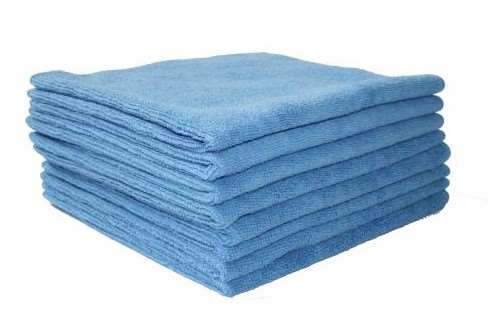 Image de LAVETTES MICROFIBRE 40X40 BLEU - LOT 5