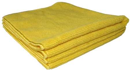 Image de LAVETTES MICROFIBRE 40X40 JAUNE - LOT 5