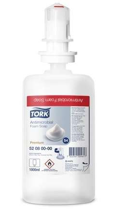 Image de TORK PREMIUM SAVON MOUSSE S4 ANTIMICROBIEN 6X1L 520800