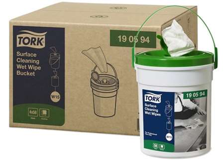 Image de TORK PREMIUM CHIFFONS SEAU DE 58 FTS 27X27CM COLIS 4 190594